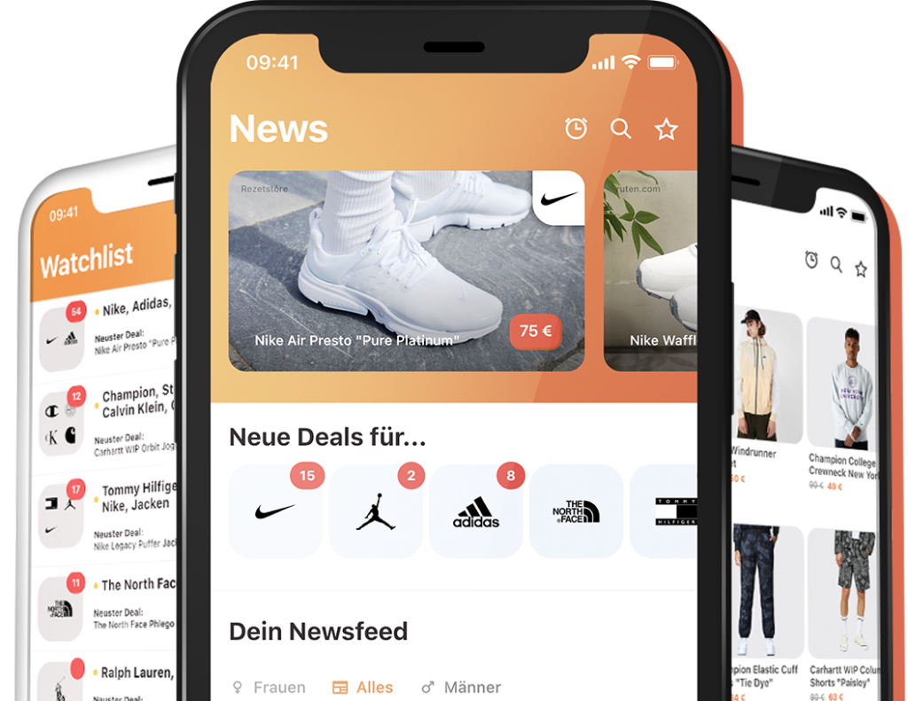DEALTIME App auf iPhone und Android