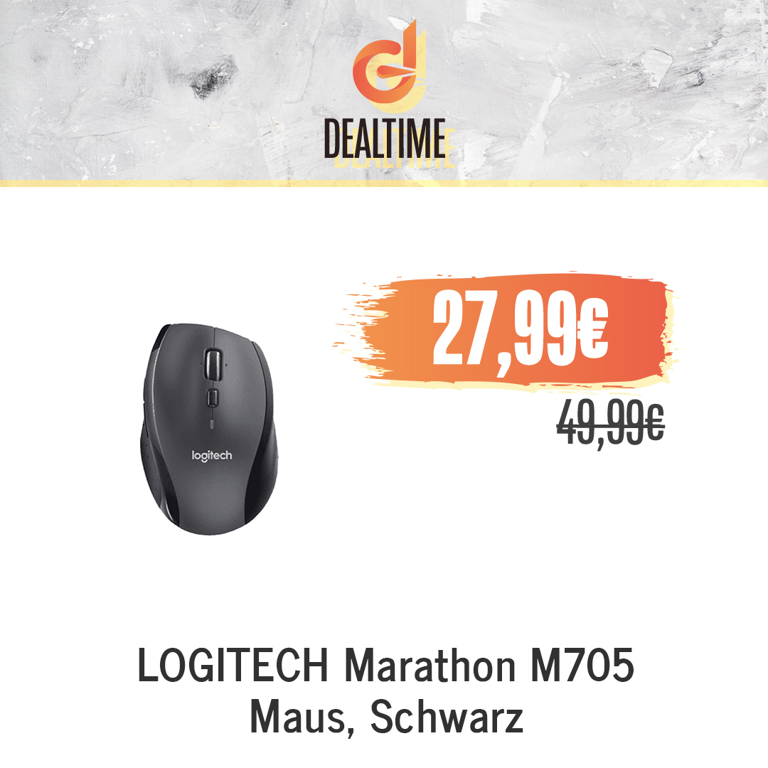 LOGITECH Marathon M705 Maus, Schwarz