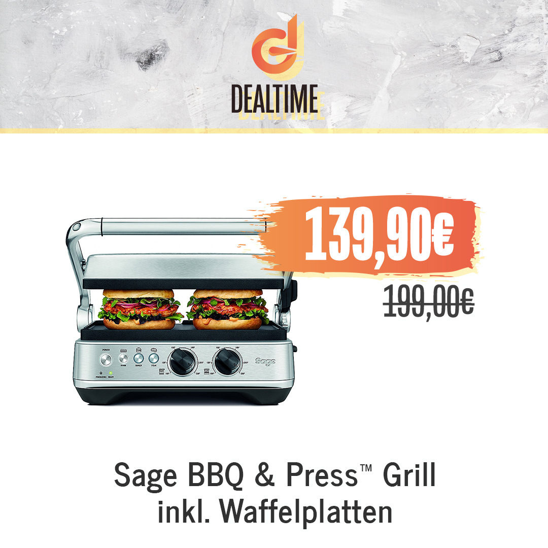 Sage BBQ & Press™ Grill inkl. Waffelplatten