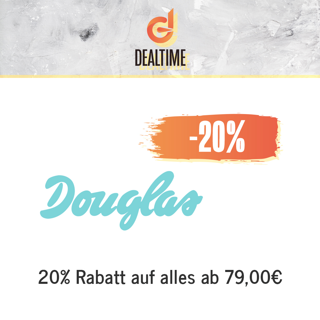 20% Rabatt auf alles bei Douglas ab 79,00€