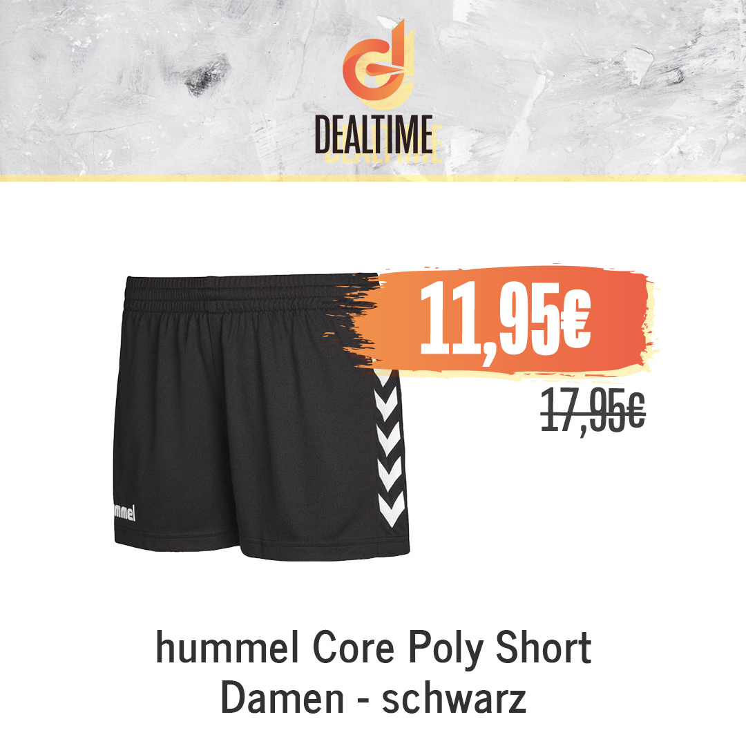 hummel Core Poly Short Damen – schwarz