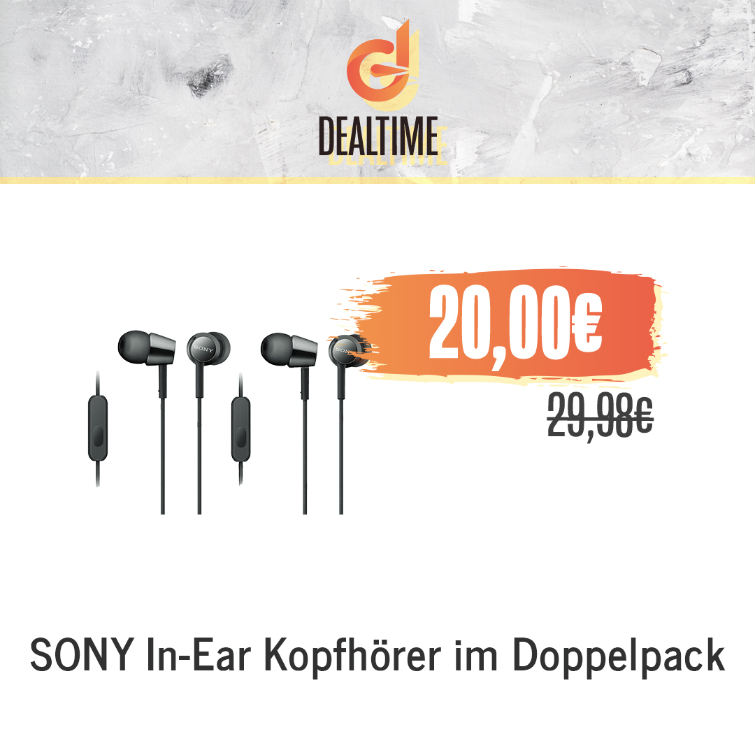 SONY In-Ear Kopfhörer im Doppelpack