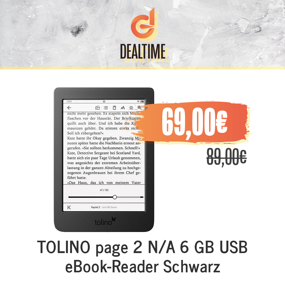 TOLINO page 2 N/A 6 GB USB eBook-Reader Schwarz