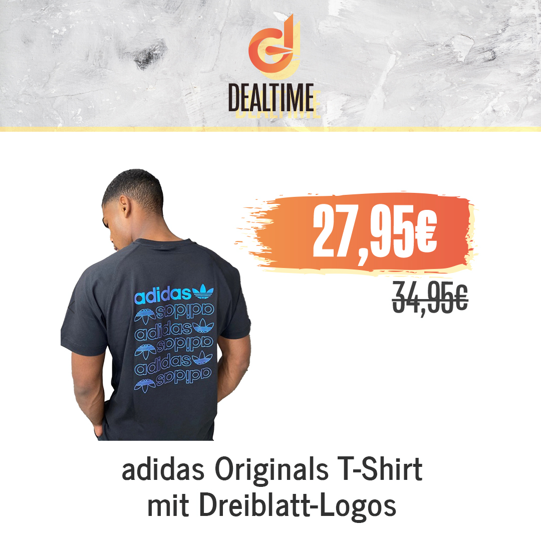 adidas Originals T-Shirt mit Dreiblatt-Logos