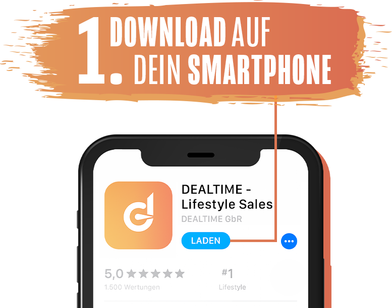 Dealtime App 3000€ Gewinnspiel